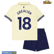 Everton Jack Grealish #18 Auswärts Trikotsatz Kinder 2025-26 Kurzarm (+ Kurze Hosen)